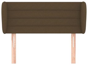 Κεφαλάρι με Πτερύγια Σκούρο Καφέ 83x23x78/88 εκ. Υφασμάτινο 3117261
