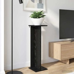 vidaXL Βάση φυτών 2 τεμ. Μαύρη Δρυς 25 x 25,5 x 80,5 εκ.