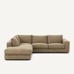 Γωνιακός καναπές από βελούδο stonewashed, Skander