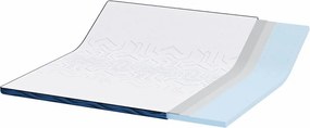 vidaXL Στρώμα επικάλυψης Λευκό 180 x 200 cm Ζακάρ ύφασμα