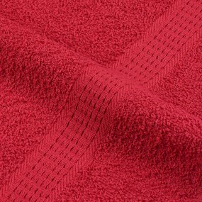 vidaXL Πετσέτες FROGN 4 τεμ. Κόκκινες 100x200 εκ. 360 γρ./μ²