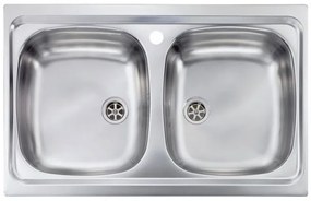 Sanitec Stainless Steel Sinks 11502 Ανοξείδωτος Νεροχύτης 80cm