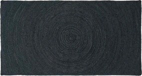 vidaXL Χαλιά χώρου Σκούρο Γκρι 80 x 150 cm Γιούτα