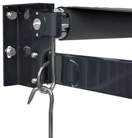 vidaXL Τέντα Πτυσσόμενη Ανθρακί 4 x 3 μ. Ύφασμα και Αλουμίνιο