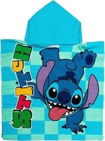 Παιδικό Πόντσο (50x100) Dimcol Lilo & Stitch 196 Aqua-Sky Blue