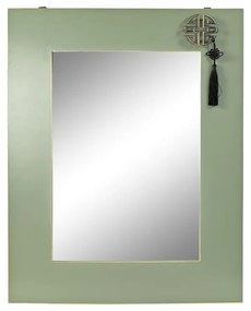 Τοίχο καθρέφτη DKD Home Decor Κόκκινο Πράσινο Χρυσό Ανατολικó 70 x 2 x 90,5 cm