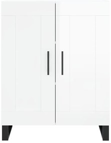 vidaXL Ντουλάπι Γυαλιστερό Λευκό 69,5x34x90 εκ. Επεξεργασμένο Ξύλο