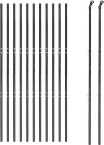 vidaXL Συρματόπλεγμα Περίφραξης Ανθρακί 1,6x25 μ. Γαλβανισμένο Ατσάλι