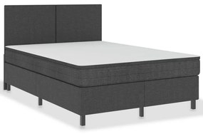 vidaXL Πλαίσιο Κρεβατιού Boxspring Γκρι 140 x 200 εκ. Υφασμάτινο