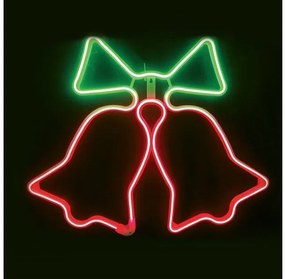 Χριστουγεννιάτικες Καμπάνες NEON LED IP44 62Χ50CM X0830034112 ACA-X0830034112-Κόκκινο X0830034112