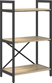 vidaXL Ράφι Βιβλίων Δρύς Sonoma 56 x 34 x 96 εκ Επεξεργασμένο ξύλο