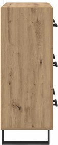 vidaXL Πλαϊνό γραφείο Artisan Oak 69,5 x 34 x 90 εκ.