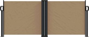 vidaXL Σκίαστρο Πλαϊνό Συρόμενο Taupe 100 x 600 εκ.
