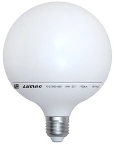 Λάμπα LED Globe Φ120 18W Ε27 IP 44 ματ LUMEN-13-272120180 13-272120180
