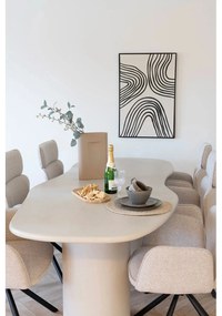 Τραπεζαρία Maranola - MDF Όψη Τσιμέντου Μπεζ W96 x L240 x H76 cm HOUSE NORDIC