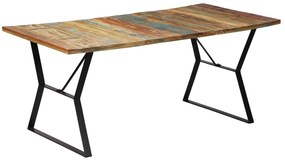 vidaXL Τραπεζαρία 180 x 90 x 76 εκ. από Μασίφ Ανακυκλωμένο Ξύλο