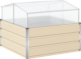 vidaXL Γλάστρα Ελεφαντόδοντο 100 x 100 x 77 cm Επικαλυμμένος Χάλυβας