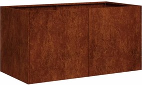 vidaXL Γλάστρα Κήπου Σκ rusty 80 x 40 x 40 cm