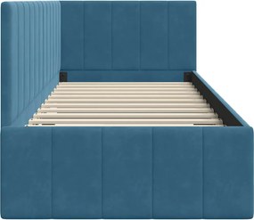 vidaXL Κρεβάτι Γωνίας Μπλε 80 x 200 cm Βελούδο