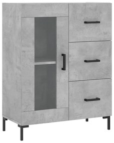 vidaXL Ντουλάπι Γκρι Σκυροδέματος 69,5x34x90 εκ. Επεξεργασμένο Ξύλο