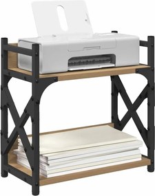vidaXL Σταντ Εκτυπωτή Artisan Oak 40 x 20 x 40 εκ Επεξεργασμένο Ξύλο
