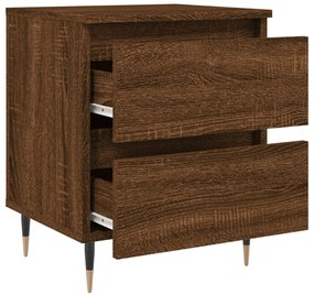 vidaXL Κομοδίνο Καφέ Δρυς 40x35x50 εκ. από Επεξεργασμένο Ξύλο