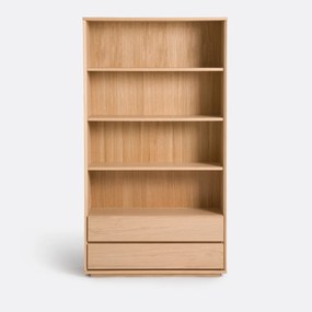 Βιβλιοθήκη με 4 ράφια και 2 συρτάρια, Norrem