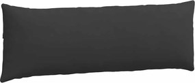 vidaXL Μαξιλάρι Καναπέ 2 pcs Μαύρο 120 x 40 cm ύφασμα