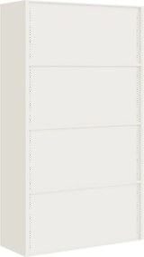 vidaXL Αρχειοθήκη Λευκή 105 x 40 x 180 εκ. Ατσάλινη