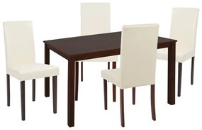 ΣΕΤ ΤΡΑΠΕΖΑΡΙΑΣ 5ΤΜΧ ΜΕ ΚΑΡΥΔΙ ΤΡΑΠΕΖΙ 120x75x74cm & ΚΑΡΕΚΛΕΣ FB910256 9998891