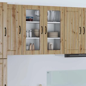 vidaXL Ραφιέρα τοίχου LUCCA Artisan Δρυς 80 x 31 x 80 εκ.