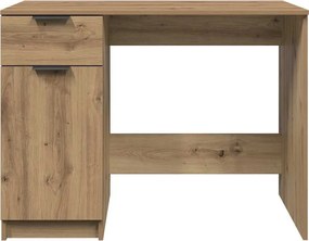 vidaXL Γραφείο Αρτισιανή Δρυς 100x50x75 εκ. από Επεξεργασμένο Ξύλο