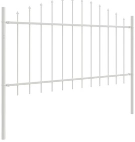 vidaXL Fence Κήπου  με Θόλο Λευκό 5,1x1 μ Χάλυβας