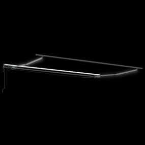 vidaXL Τέντα Πτυσσόμενη Αυτόματη με LED Καφέ 500x300 εκ.