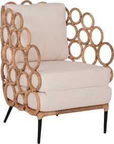 ΠΟΛΥΘΡΟΝΑ RINGER HM9341 ΑΠΟ RATTAN-ΜΕΤΑΛΛΟ ΦΥΣΙΚΟ ΧΡΩΜΑ 65x69x86Y εκ.