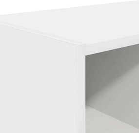 vidaXL Ράφια παπουτσιών 2 τμχ στοιβαζόμενα Λευκό 89,5x30x40 cm