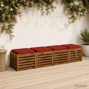 vidaXL Μαξιλάρια καθιστικού 4 κομματιών VUGHT 4 pcs 100% Πολυεστέρας