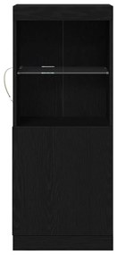 vidaXL Μπουφές με LED Φώτα Μαύρος Δρυς 41x37x100 εκ.