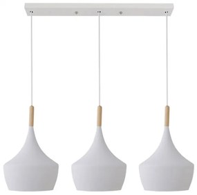 Intrahome Φωτιστικό οροφής τρίφωτο Eracile II Intrahome λευκό μέταλλο 84x36εκ | SKU: INTRAPA-453111155