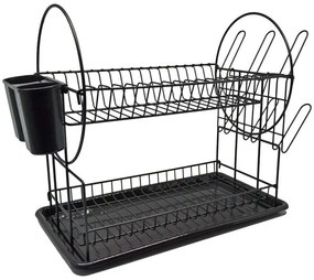 Πιατοθήκη 822317 50x24x34cm Black Ankor Metal