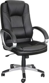 BF6950 Πολυθρόνα Γραφείου Διευθυντή, Pu Μαύρο   1τμχ