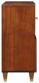 vidaXL Πλαϊνό γραφείο Καφέ 80 x 33.5 x 75 εκ