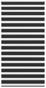 vidaXL Σύστημα Σκίασης Ρόλερ Zebra Μαύρο 120 x 230 εκ.