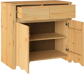 vidaXL Πλαϊνό γραφείο με συρτάρι Drammen Δρυς 79 x 43 x 75.5 εκ.