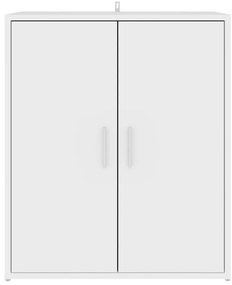 vidaXL Παπουτσοθήκη Λευκή 60 x 35 x 70 εκ. από Επεξ. Ξύλο