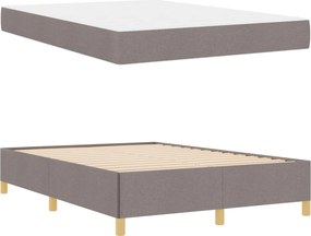 vidaXL Σκελετός Κρεβατιού Taupe 140 x 190 cm ύφασμα