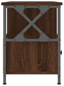 vidaXL Έπιπλο Τηλεόρασης Καφέ Δρυς 102x33x45 εκ. Επεξ. Ξύλο/Σίδερο