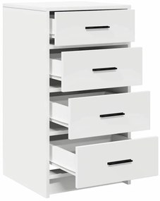 vidaXL Πλαϊνό γραφείο Λευκό 40 x 41 x 75 εκ Επεξεργασμένο ξύλο