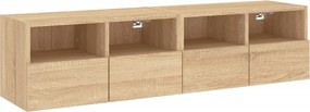 vidaXL Ντουλάπι Τοίχου Τηλεόρασης Sonoma Δρυς 60x30x30εκ. Επεξ. Ξύλο