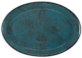 Πιατέλα Πορσελάνινη Οβάλ Teal PR18274827 25cm Turquoise Oriana Ferelli® Porcelain